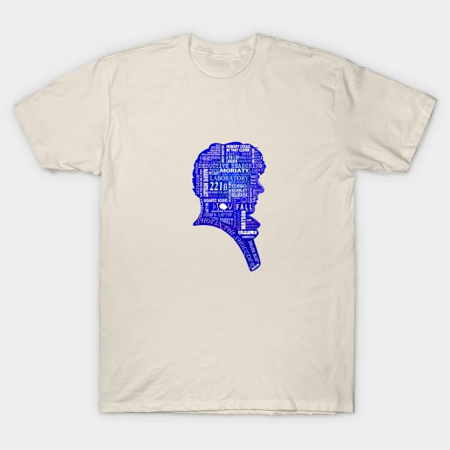 Sherlock blue typography - by erndub T-Shirt by erndub